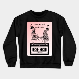 cassettes and castanets-flamenco Crewneck Sweatshirt